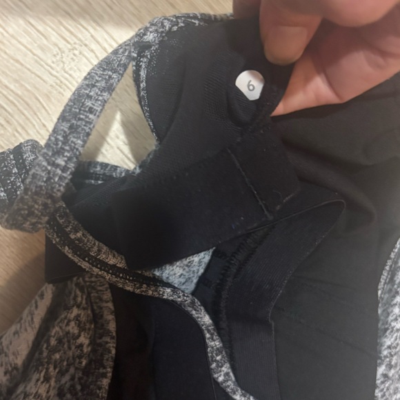 Gray lululemon power y tank.  With built in bra. - Picture 3 of 3